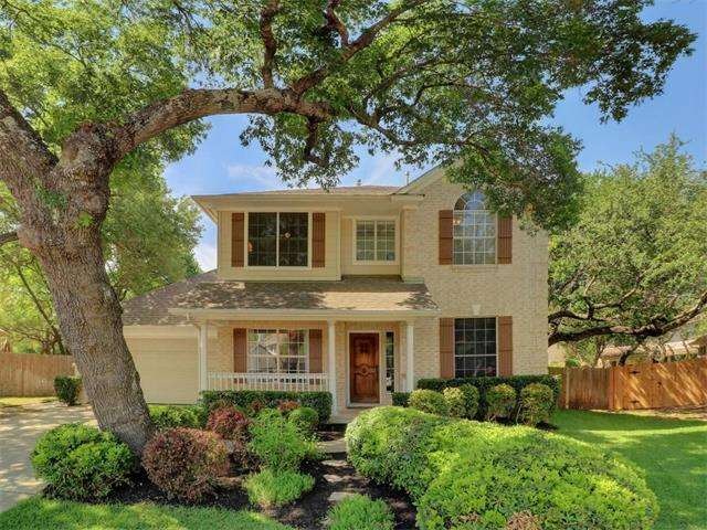 Home is tucked away on a cul-de-sac with lots of m