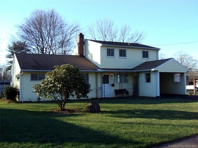Exterior front.