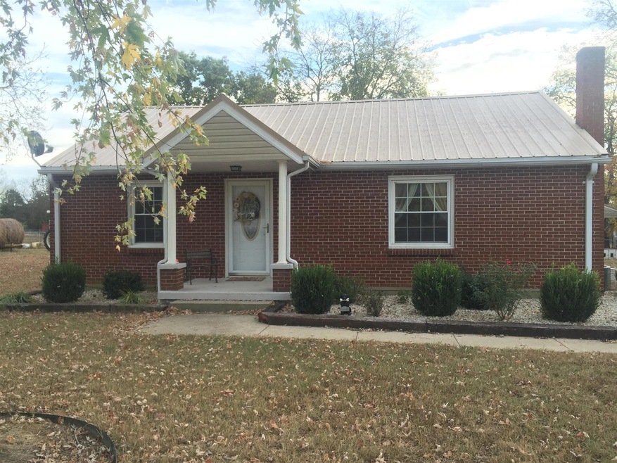 Front view of the home