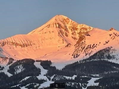 Alpenglow on Lone Mtn.