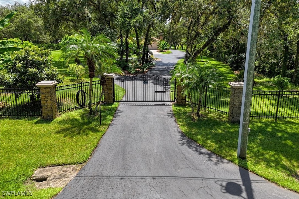 17260 Frank Road's Gated Entry