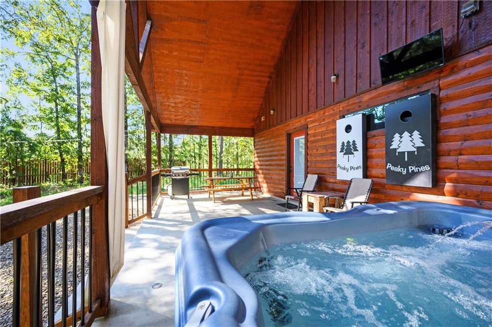 Plenty of space on the covered patio