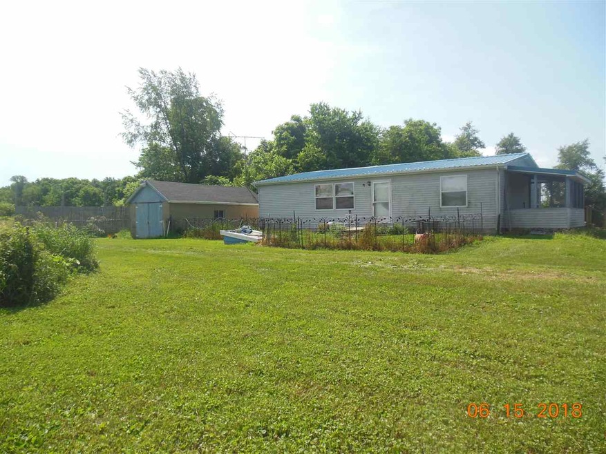 Front and north side view