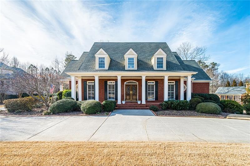 Circular drive adds to the outstanding curb appeal