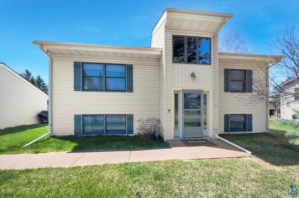 View of front of home with a front yard