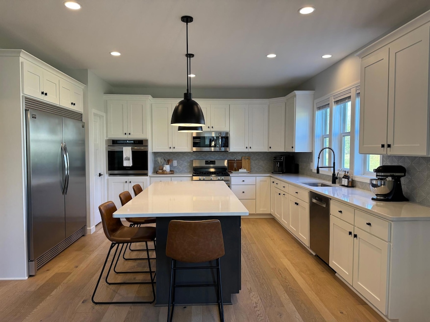 White timeless cabinetry throughout.
