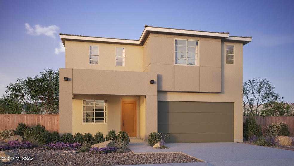Tangerine Desert Modern Elevation