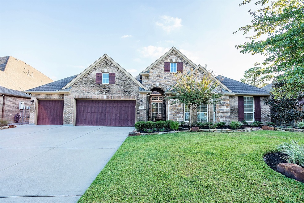 Welcome to 12007 Rampy Green in the beautiful development of Treeline! Positioned on a professionally landscaped lot in the 75’ section, this home features a brick & stone elevation, a gated courtyard secured by deadbolt, and energy-efficient features not limited to, radiant barrier roof decking and double-pane windows to keep heating and cooling costs down.