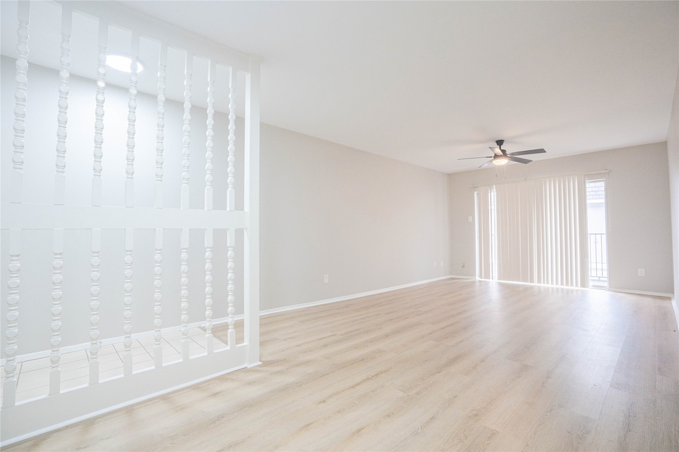 Dining/Livingroom with fresh paint.