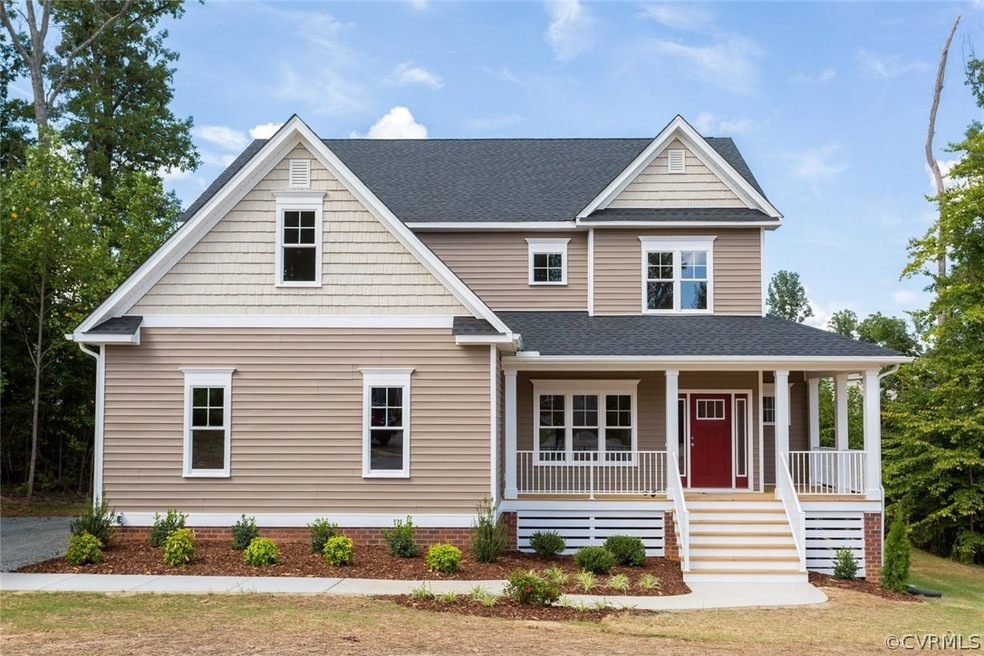 Front elevation w/ Professional Landscape, Sidewal