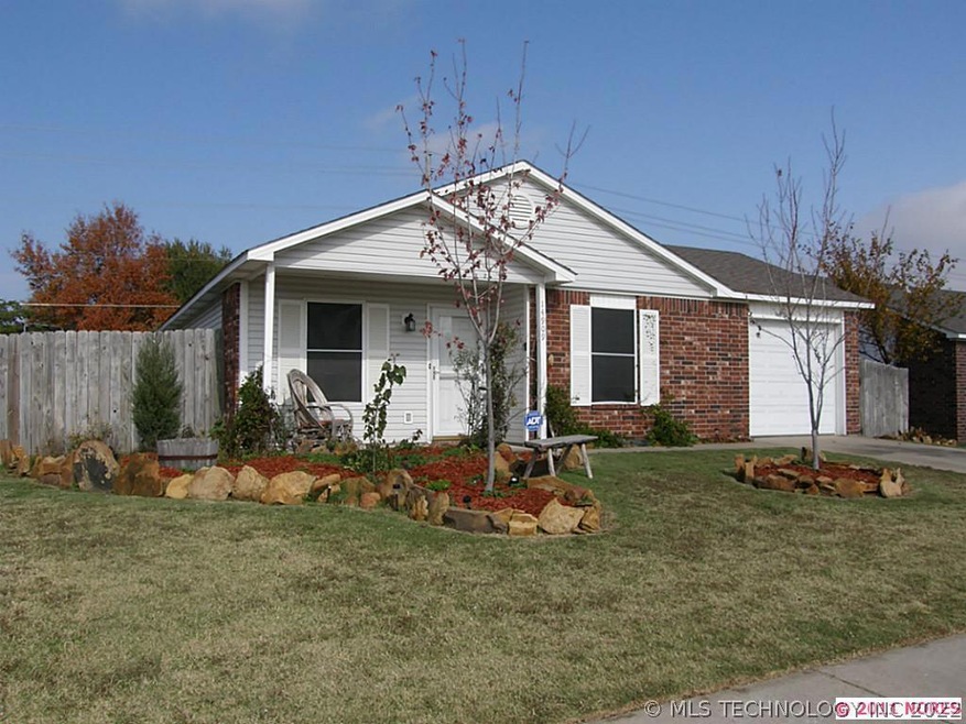 Front view with stone and landscaping!