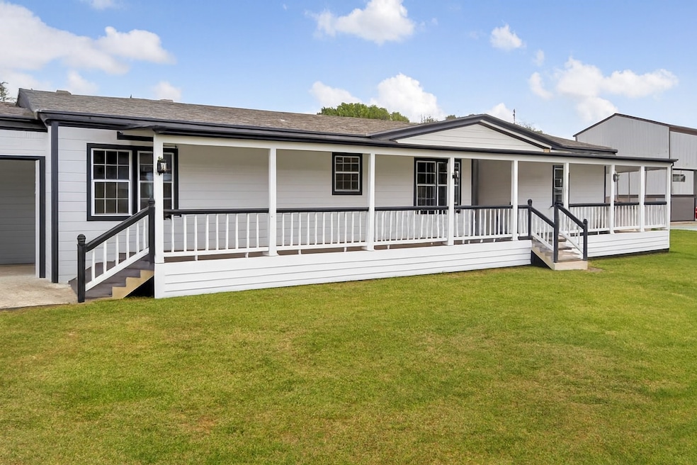 Front-wrap around porch