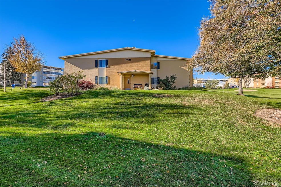 East Entrance - Golf Course to the north, green space to the south.