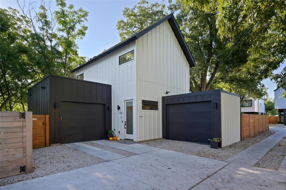 View of property exterior featuring board and bat