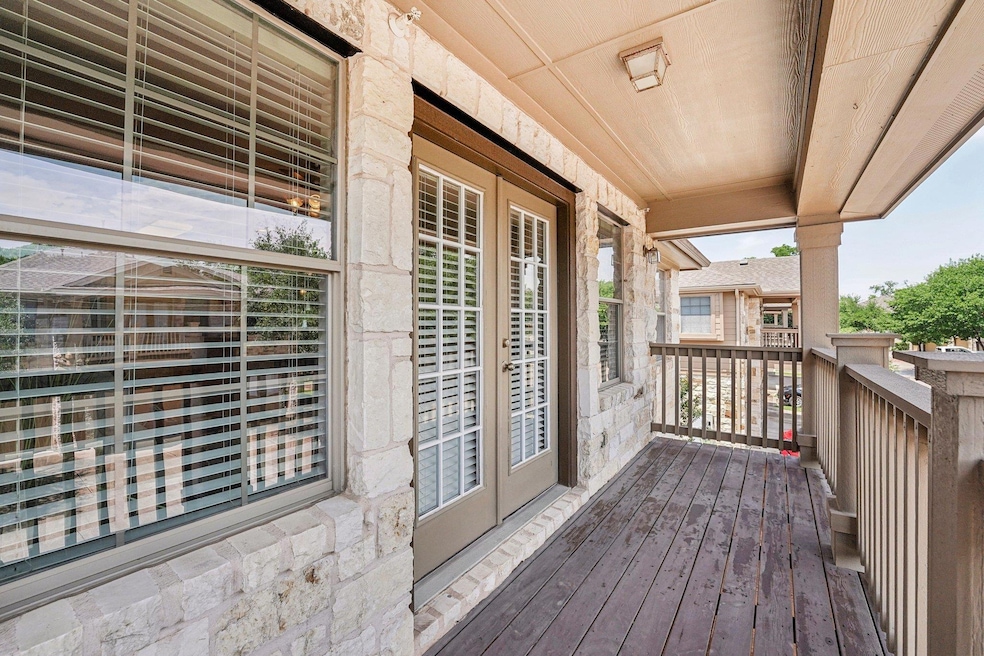 Deck with french doors