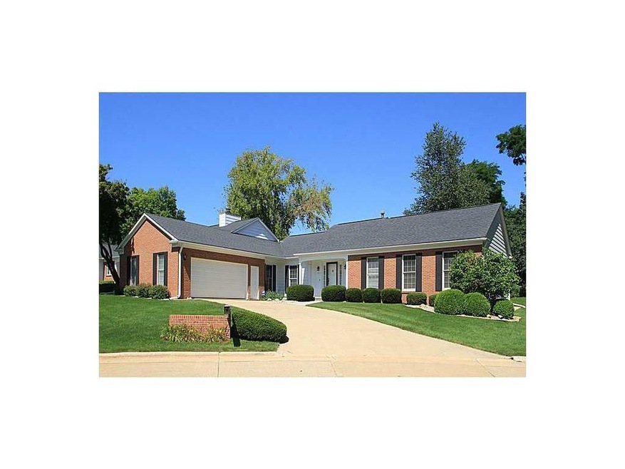 Front Exterior. Brick front with end load garage.