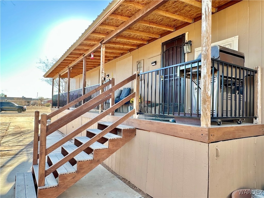 Covered porch entry.
