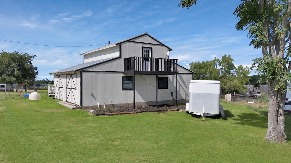 Rear view of property