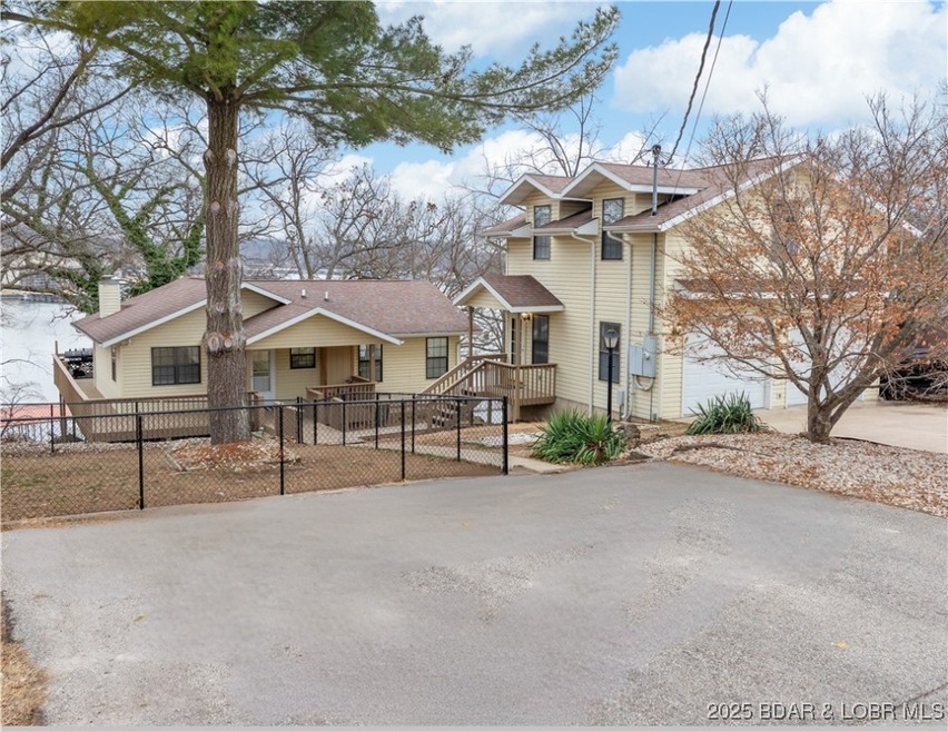 2 car detached garage with living space above, lot