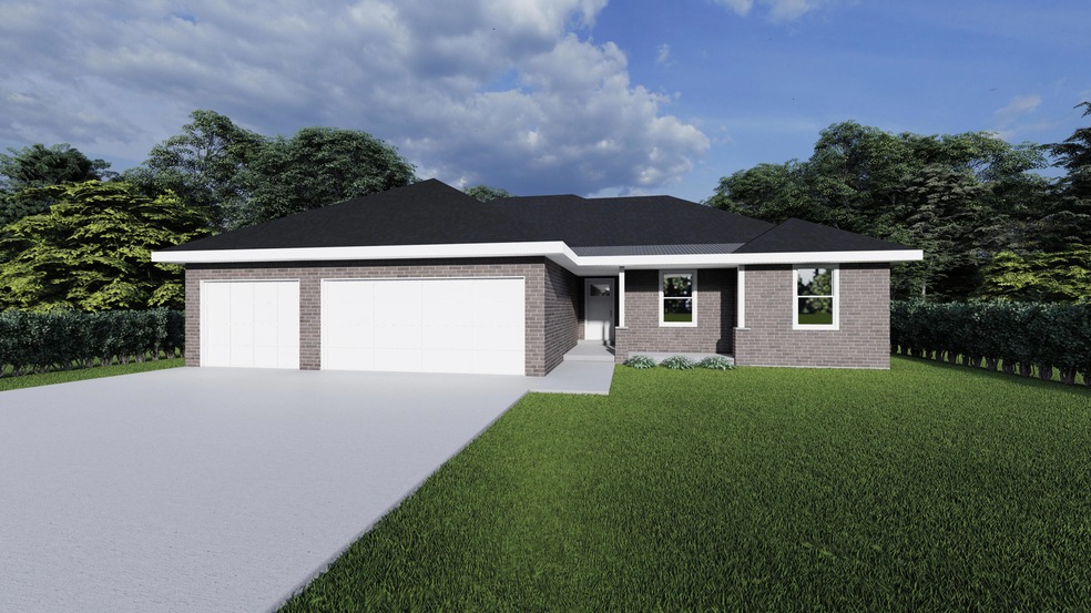 16J Elevation A Brick Rendering