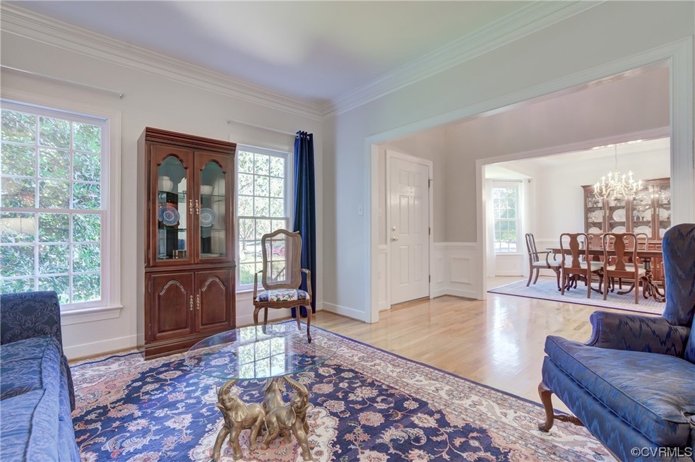 Living Room towards foyer and Dining Room