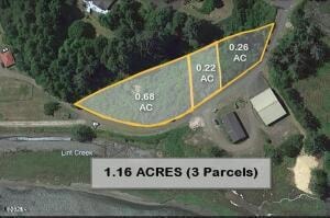 1.16 acres, 3 tax lots