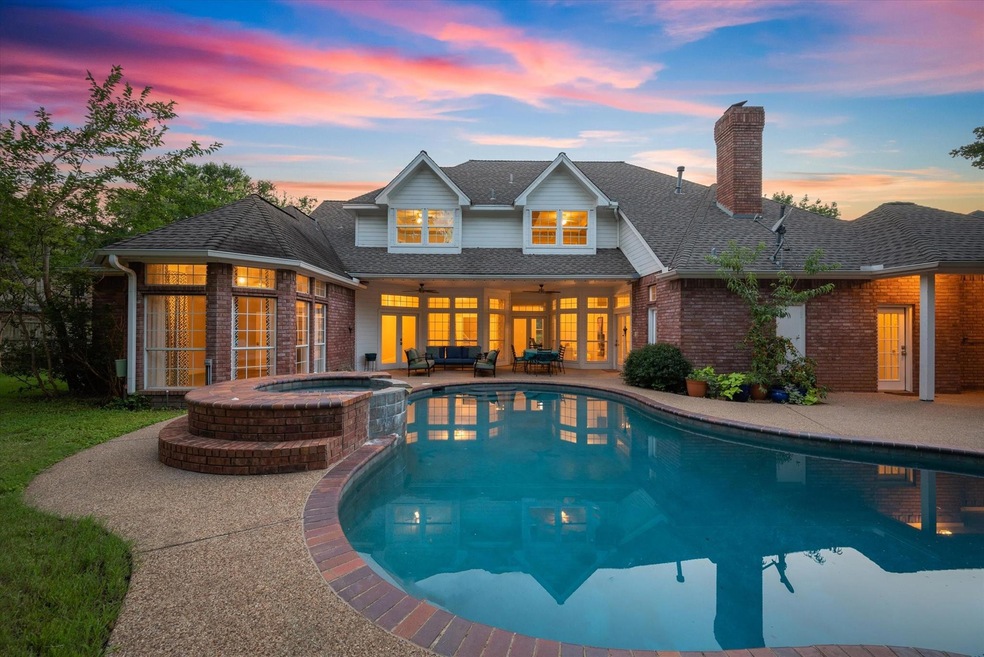 The private backyard features a swimming pool.