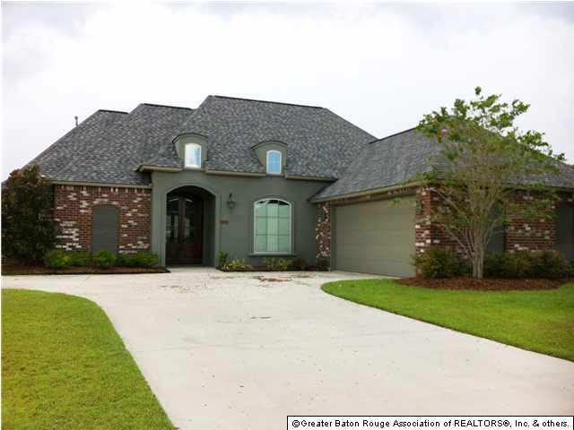 Front Elevation with Front Side Load Garage