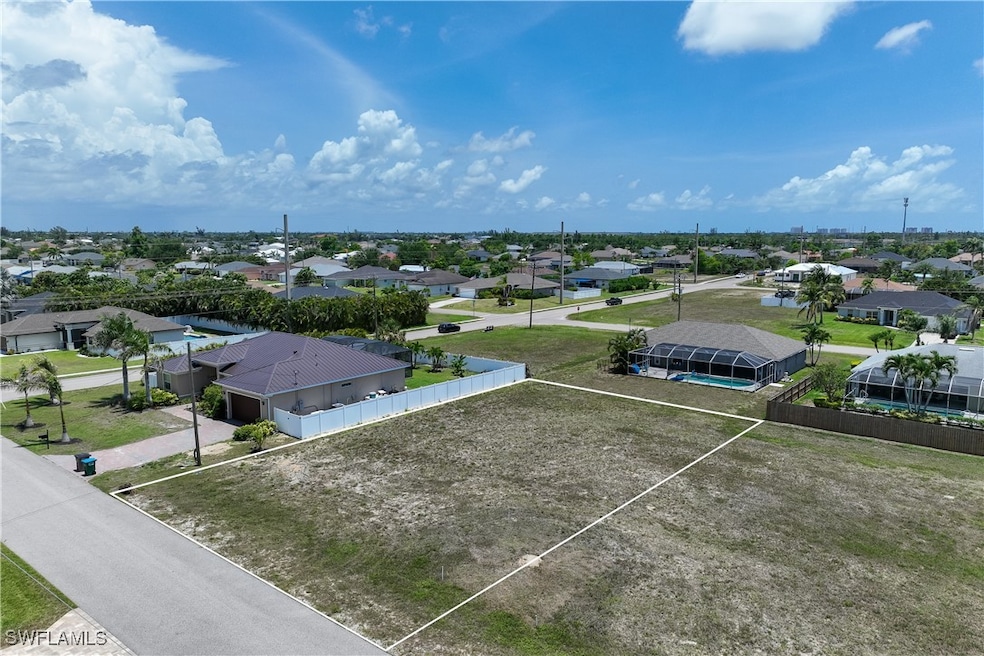 Aerial view of residential area