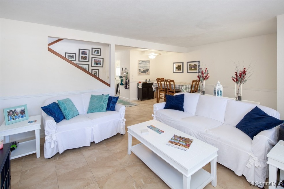 Spacious Dining/Living room with tile floors with