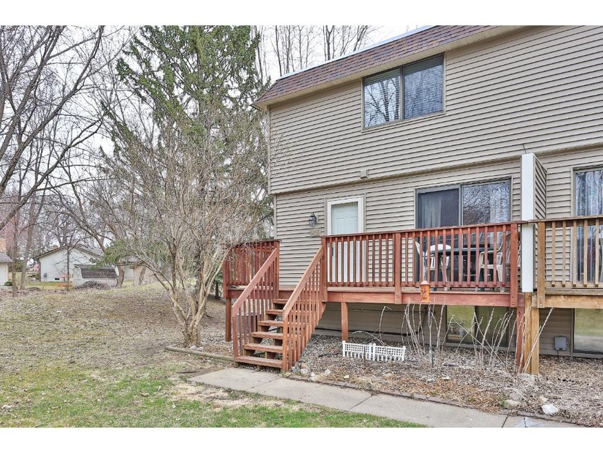 End unit townhome with front deck