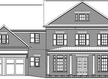 Exterior Front. Model home floorplan, most popular