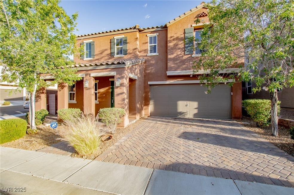 View of front of property featuring stucco siding,