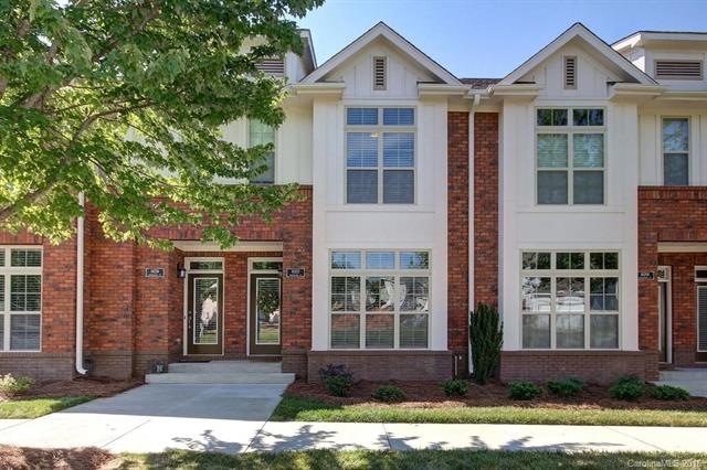 Front view of Upscale Townhome built with Brick an