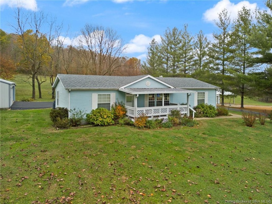 This home sits on a beautiful lot, and sits off th