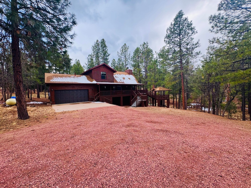 Large gravel drive &bconcrete parking