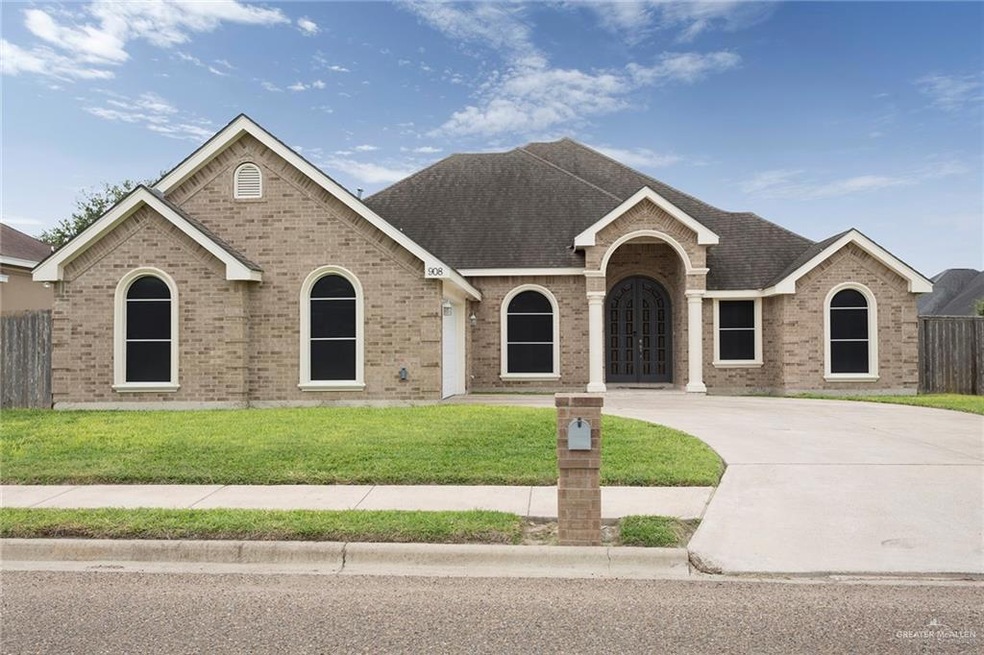 This beautiful brick home is ready for Move In with 4 bedrooms and 3 and 1/2 baths plus office this space is perfect for anyone.  The office is just off the entry with double door access.  Lots of seating around the large bar and an over sized breakfast area for a full dining table.  Lots of windows across the back for a nice view of the back yard.  The yard is ready to customize - just add a POOL!