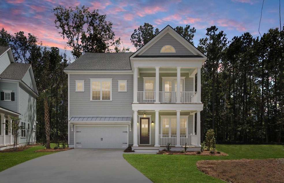 Darien Elevation w Double Porches