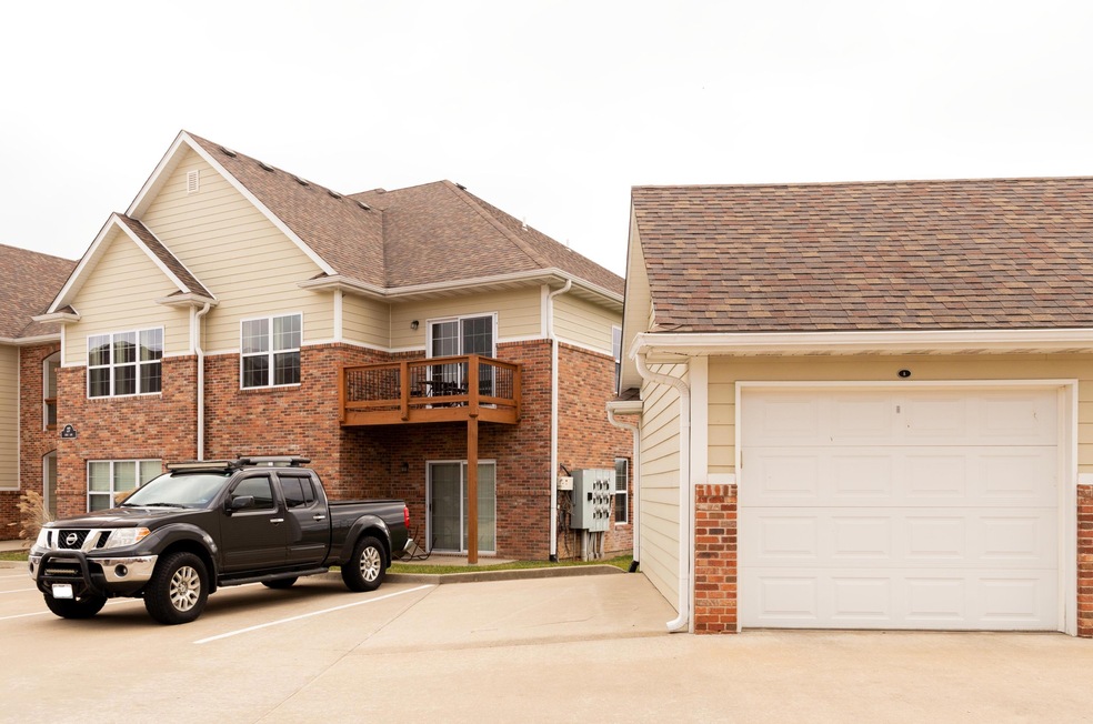 outside with garage