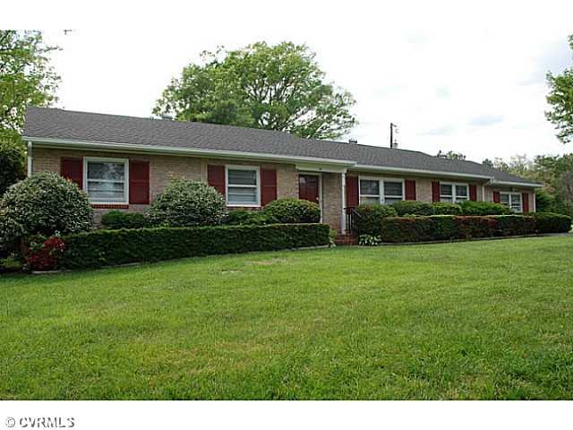 Exterior Front - Rambling Brick Rancher,
