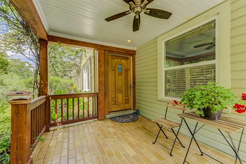 Welcoming front porch at 142 McClean Street in Oak