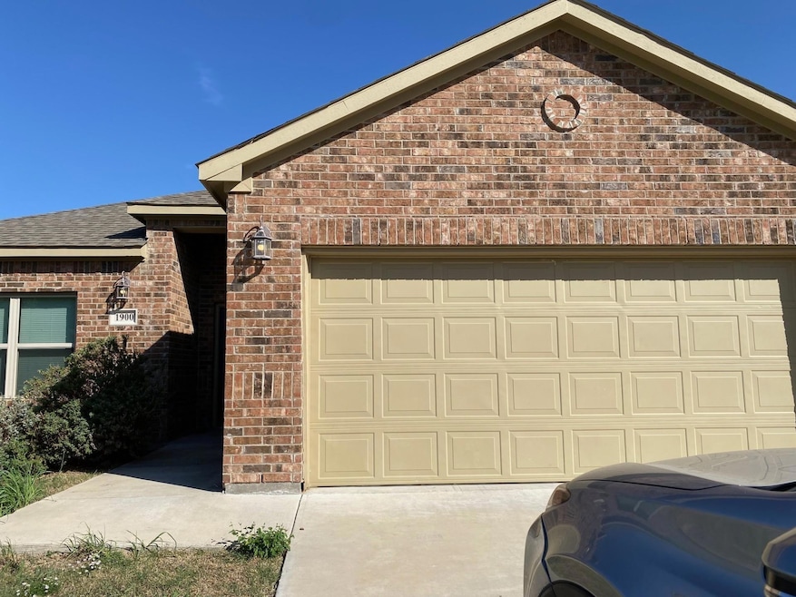 Garage with driveway