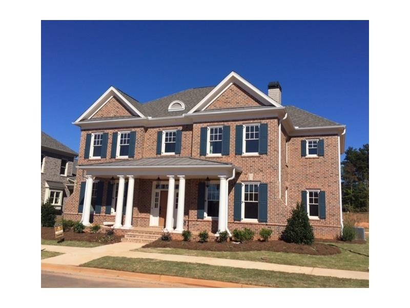 Brick exterior with large front porch.
