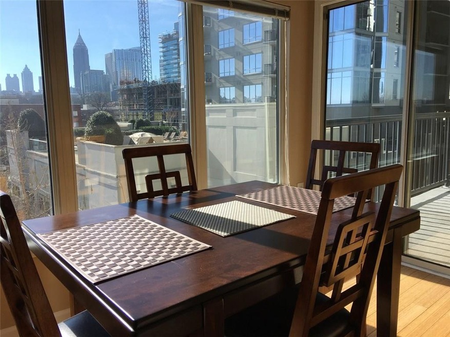 Beautiful city view from dining
