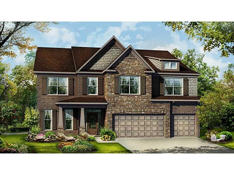 Exterior Front. Rendering of what home may look li