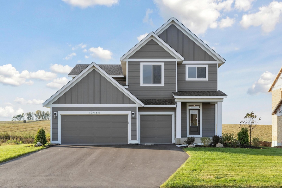 This 5-bedroom home is under construction and ready in January. Features include: large 3-car garage, finished basement with large lookout windows and  5th bedroom & bathroom. Photos taken from model of similar floor plan