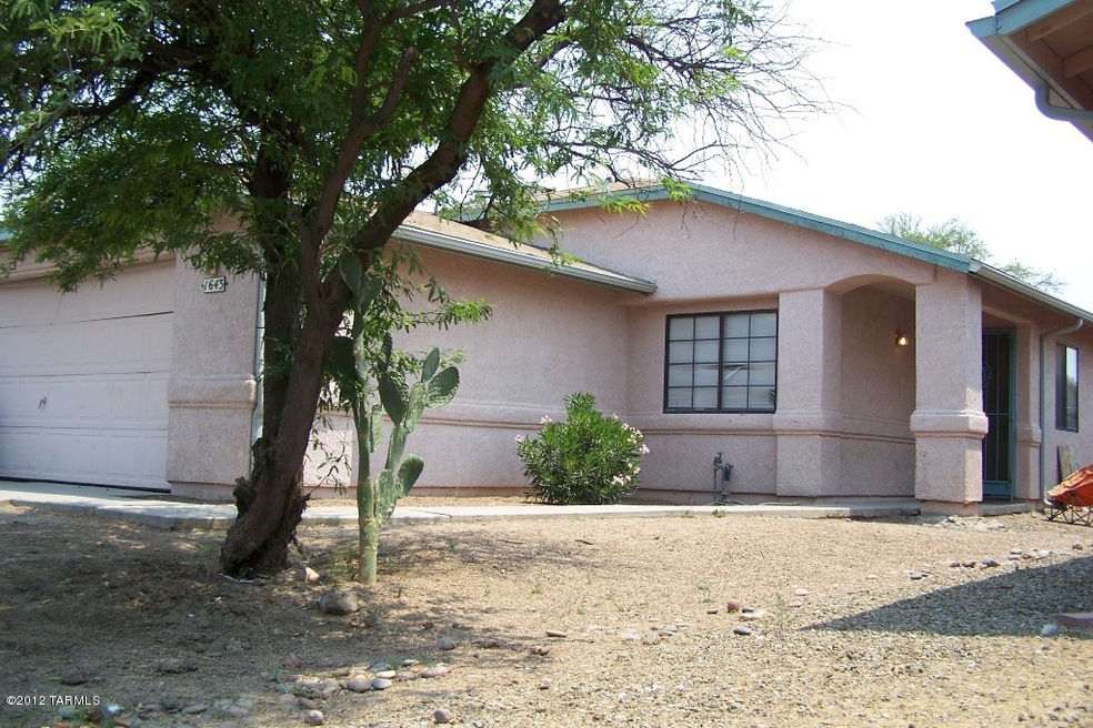 Front of home, facing north