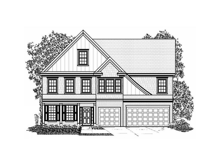 Exterior Front. Not actual home. Sample of plan on