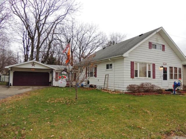 Front of home, garage