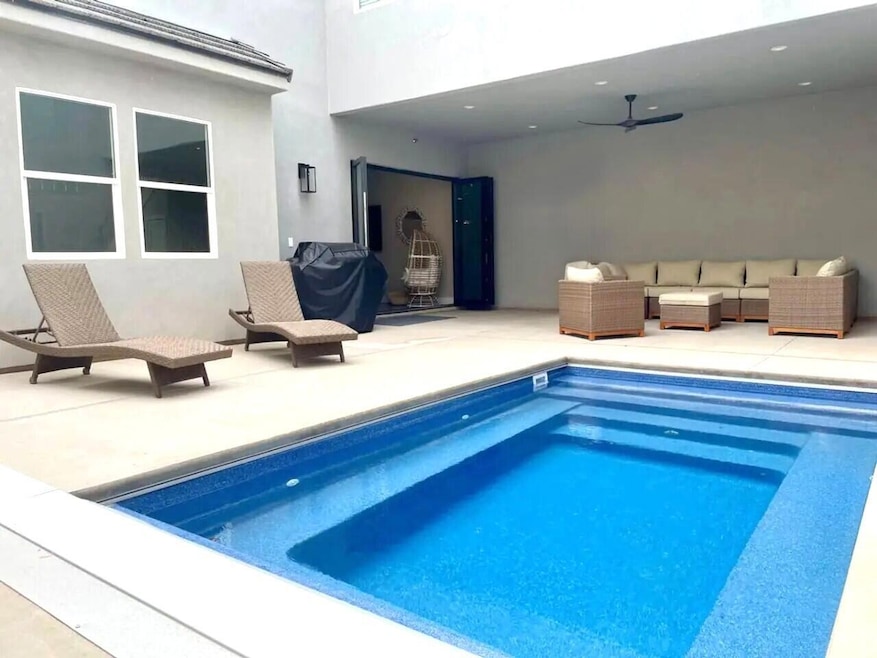 Private spa pool with seating.